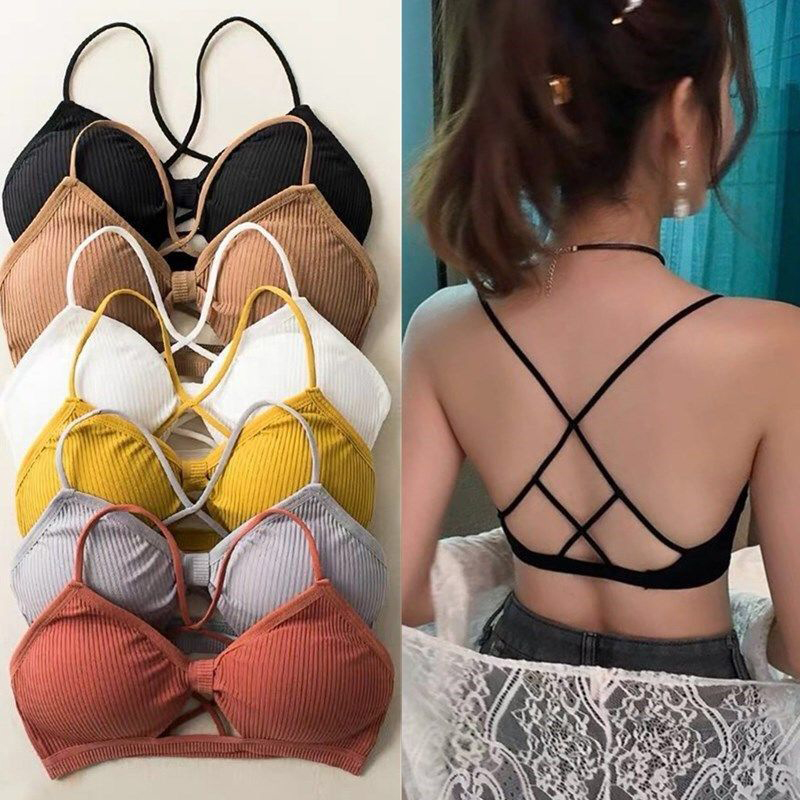 Sports Bra Racerback - Frauen Cross Strap Sport BH Push