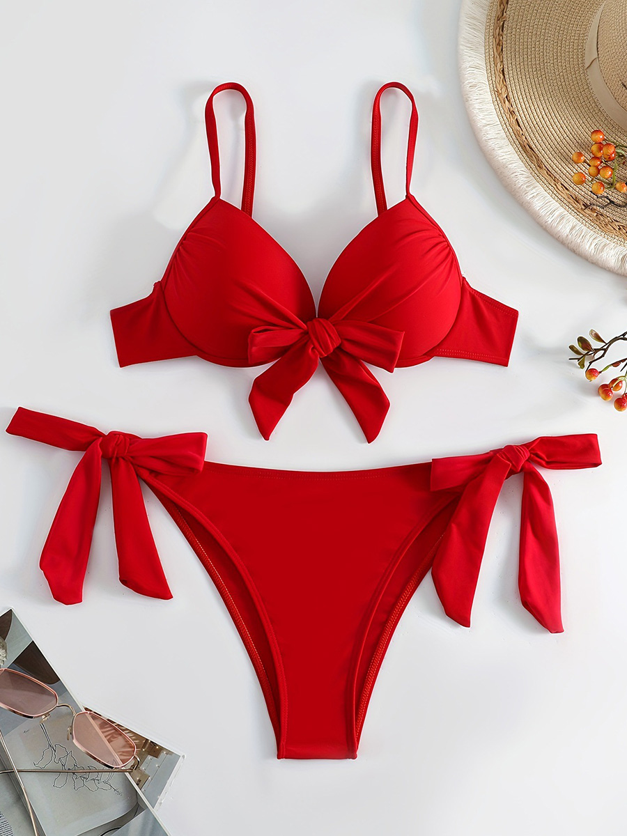 Underwire Bra Padded - Sexy Verknotet Bügel-Bh Cup Bikini Frauen