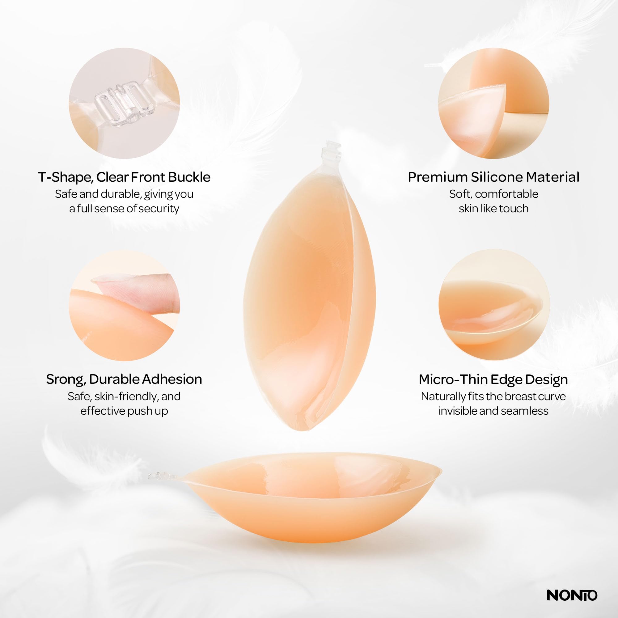 Selbstklebender BH, trägerlos, – Push Up Bra Silicone Bewertung und Preis