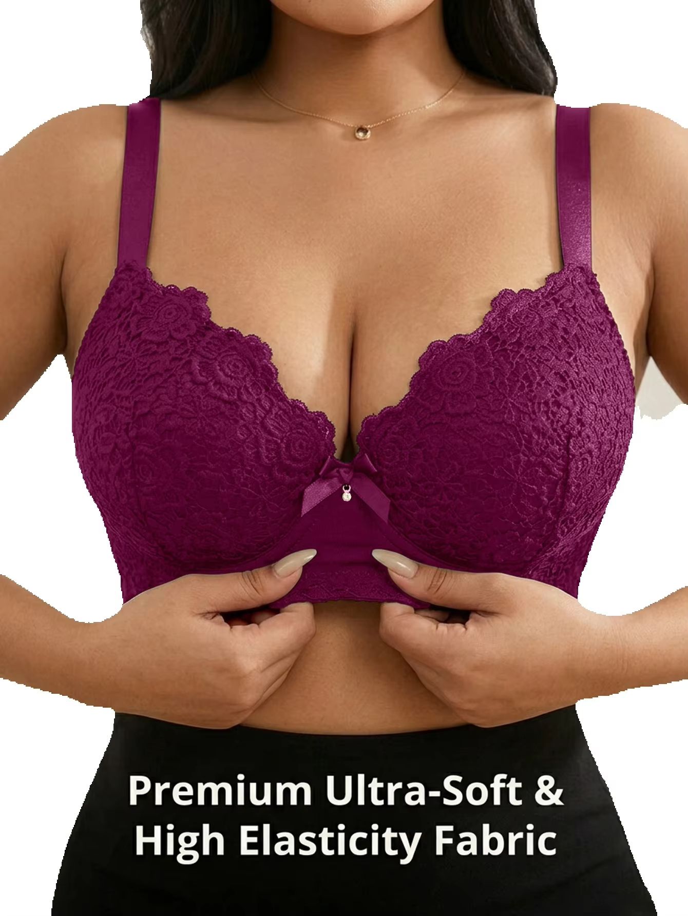 Damen Plus Size Blumenmuster P – Underwire Bra Padded Bewertung und Preis