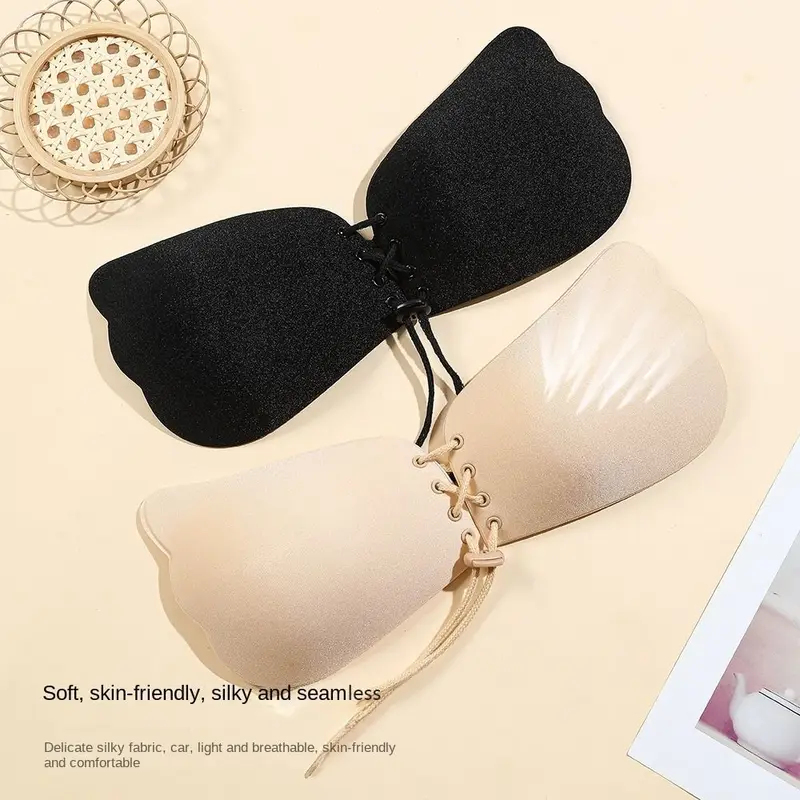 Bequemer, nahtloser, selbstkle – Push Up Bra Silicone Bewertung und Preis