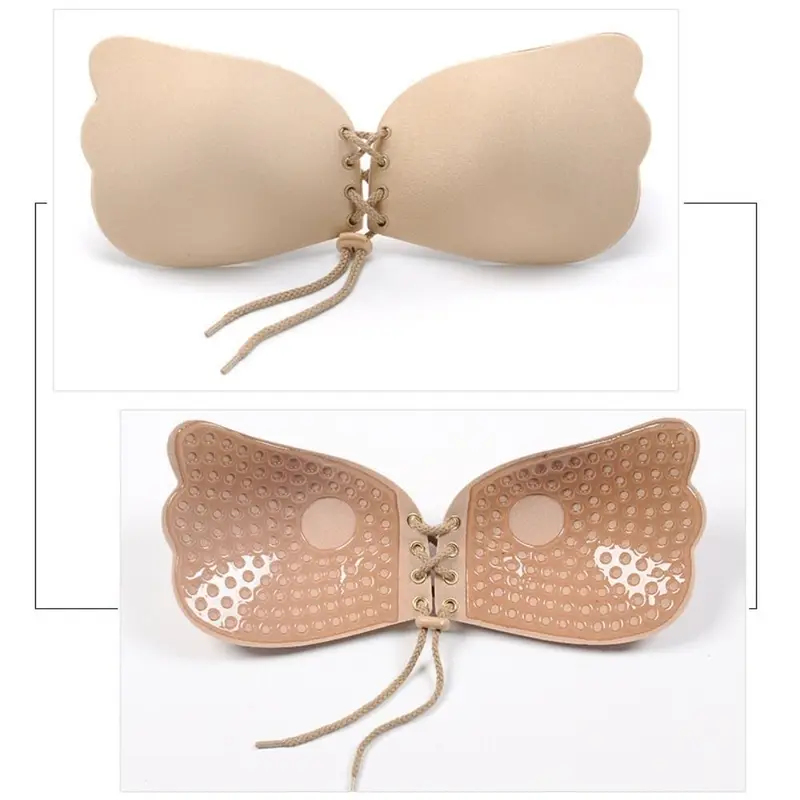 Bequemer, nahtloser, selbstkle – Push Up Bra Silicone Bewertung und Preis