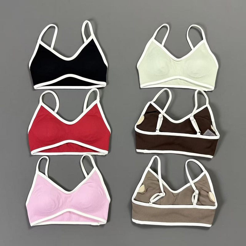 Damen Kontrastlinien-Yoga-BH V – Sports Bra Racerback Bewertung und Preis