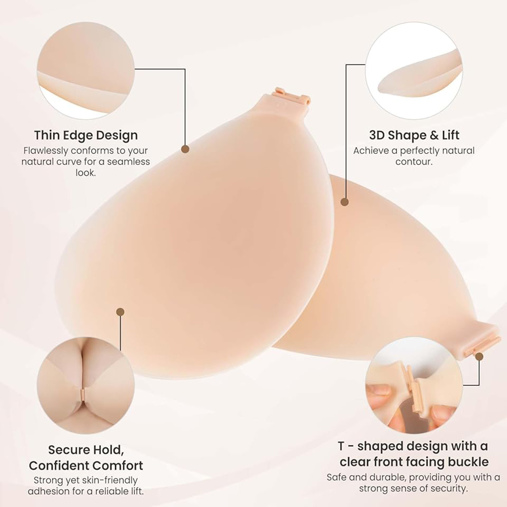Trägerloser Push-up-Klebe-BH,  – Backless Bra Sticky Bewertung und Preis
