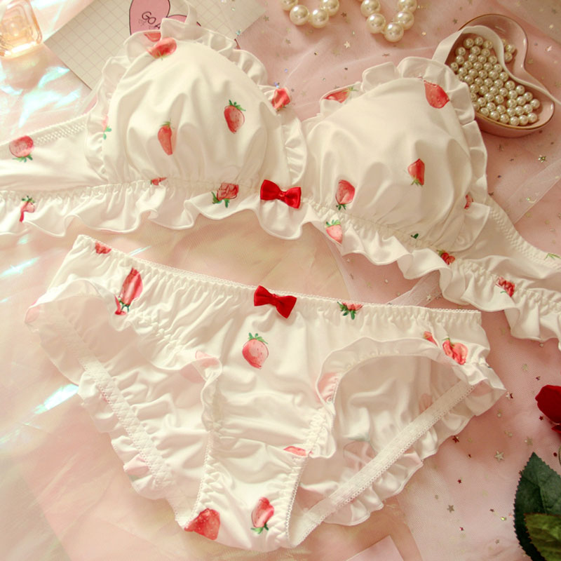Erdbeere süßes japanisches BH- – Plunge Bra Push Up Bewertung und Preis