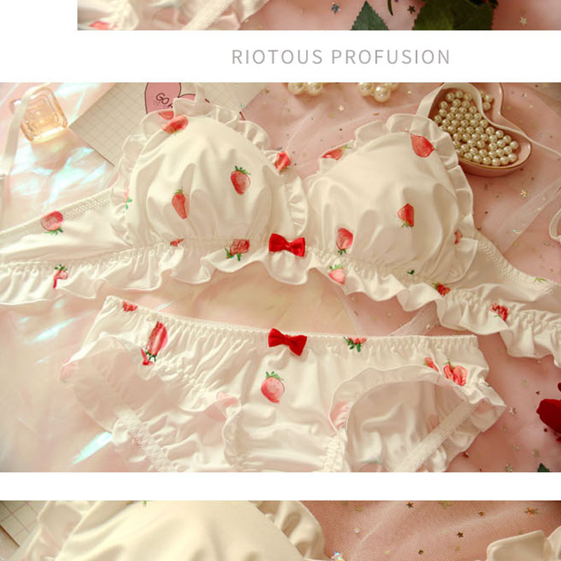 Erdbeere süßes japanisches BH- – Plunge Bra Push Up Bewertung und Preis